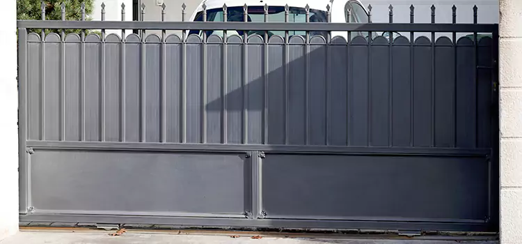 Metal Driveway Gate Installation Holtsville