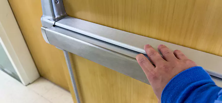 Installing a Push Bar on a Door Holtsville